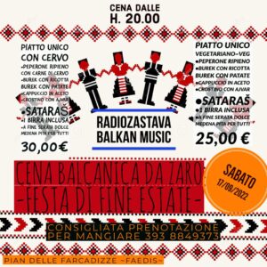 Festa Balcanica 2022 da Zaro