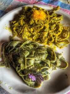 TAGLIATELLE TRAFILATE al BRONZO allo SCLOPIT con