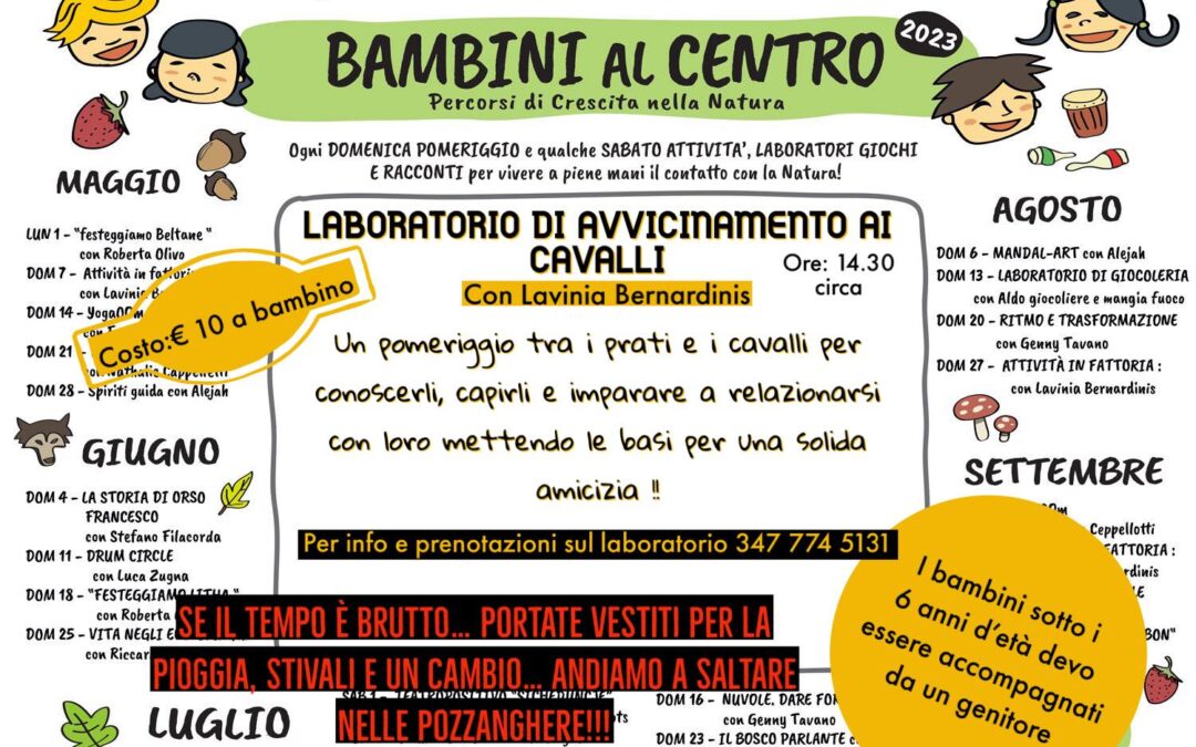 Bambini al Centro – Domenica 7 Maggio 2023
