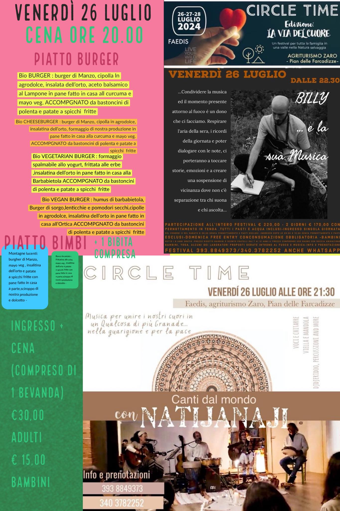 Venerdì 26 Luglio Circle Time