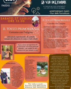 SABATO 27 LUGLIO Tocco primordiale
