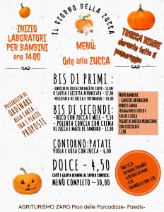 Menù del 1° Novembre