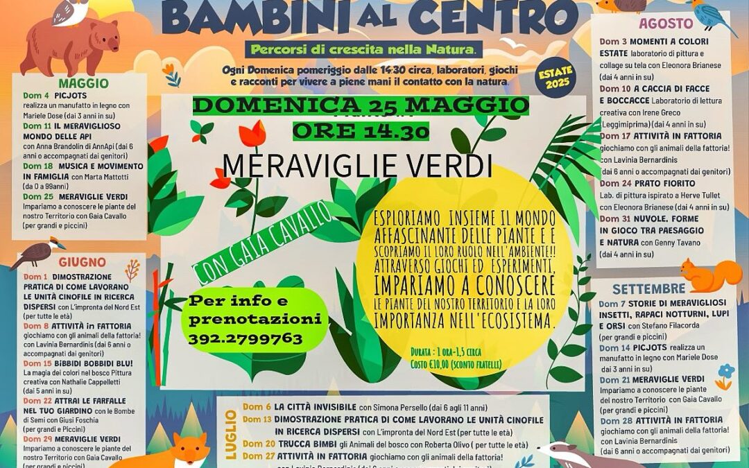 Bambini al Centro 2025 – Meraviglie Verdi – 25 Maggio