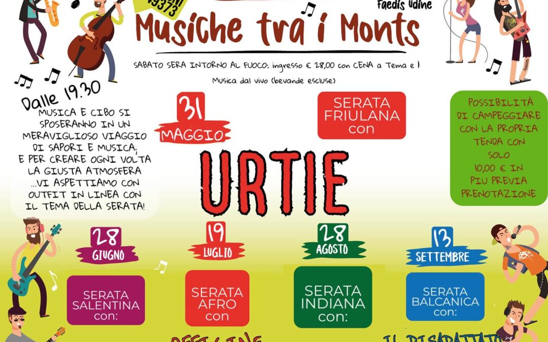 MUSICHE TRA I MONTS 2025 – URTIE – 31/05