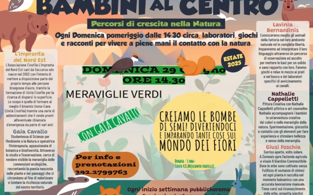 Bambini al Centro 2025 – Meraviglie Verdi – 29 Giugno