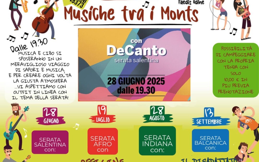 MUSICHE TRA I MONTS 2025 – DECANTO – 28/06/2025