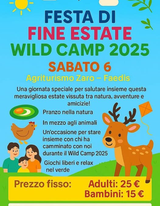 FESTA DI FINE ESTATE – WILD CAMP 2025