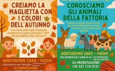 Domenica all’Agriturismo Zaro – doppio appuntamento per grandi e piccini!
