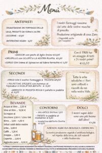 Menù del 25 aprile