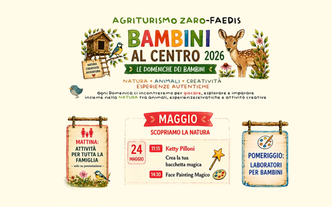Bambini al Centro – Laboratorio Creativo – 24 Maggio 2026