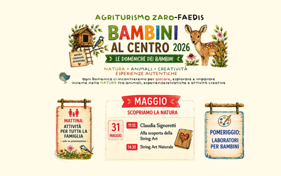 Bambini al Centro – Laboratorio String Art – Domenica 31 Maggio