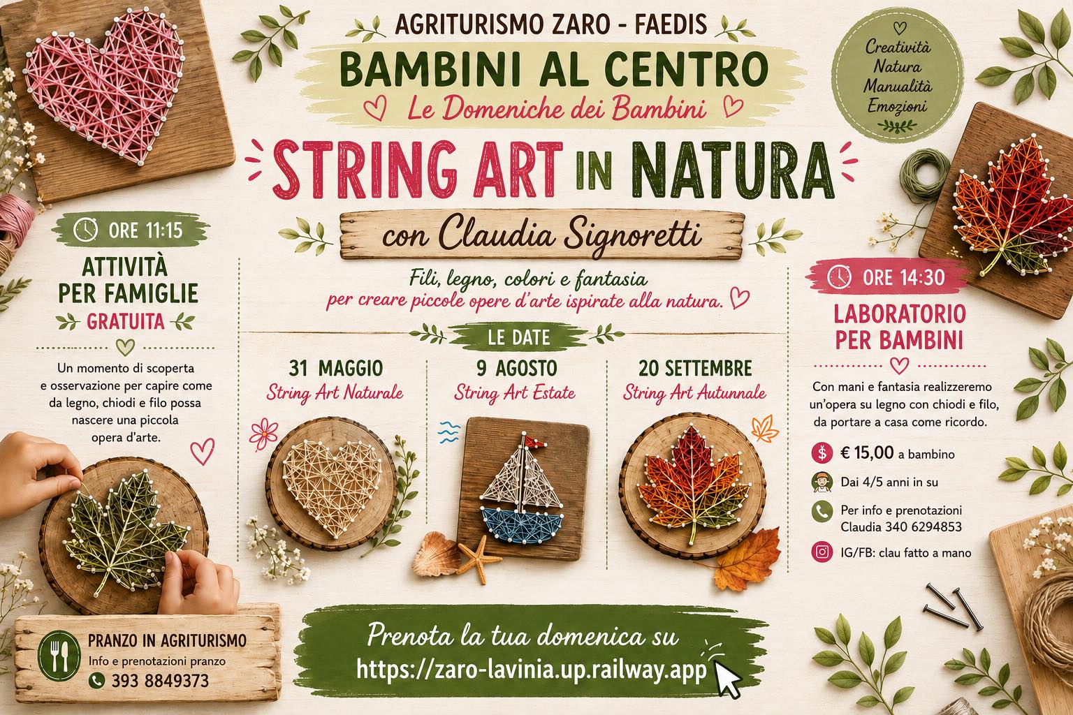String Art- date Laboratori di String Art