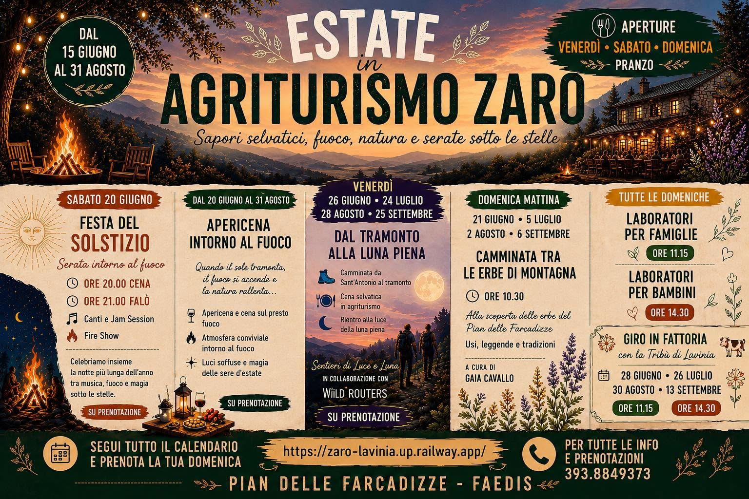 Estate in Agriturismo Zaro - programma