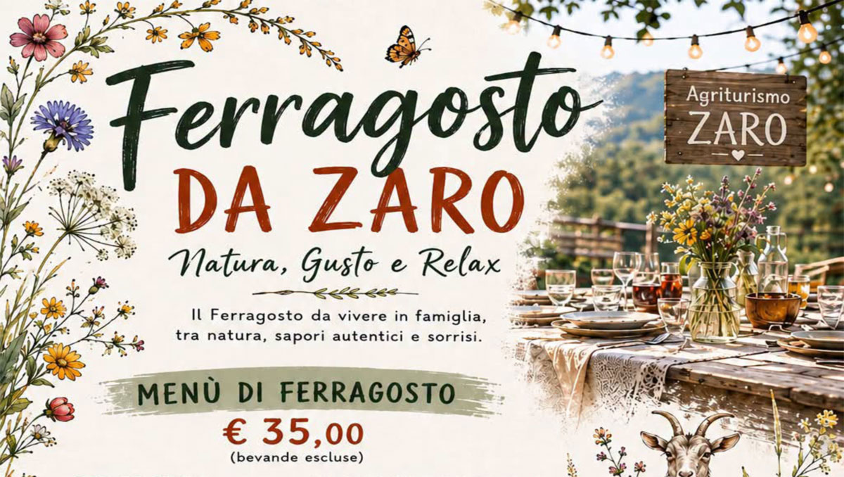 FERRAGOSTO 2026 DA ZARO