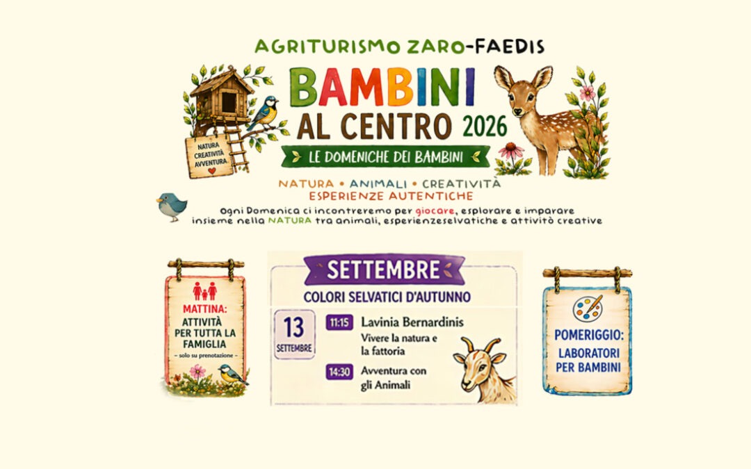 Bambini al Centro – Giro in Fattoria – Domenica 13 Settembre
