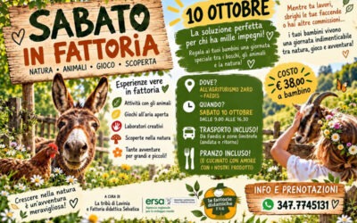 Sabato in Fattoria per bambini in agriturismo